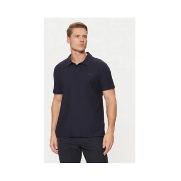 Tricou uni cu guler polo