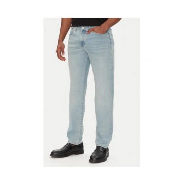 Blugi barbati -  albastru deschis - sintetici -