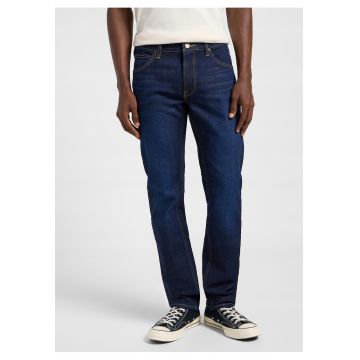 Blugi Barbati -  Daren Zip Fly - Straight Fit - Talie Medie - 5 Buzunare - Fermoar - Lungi - Bumbac - W38-L32 US - Albastru