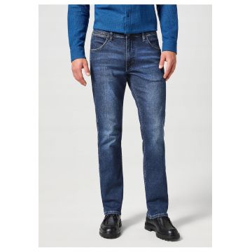 Blugi Barbati -  Greensboro - Straight Fit - Talie Medie - 5 Buzunare - Fermoar - Lungi - Bumbac - W31-L34 US - Albastru