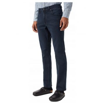 Blugi Barbati -  Greensboro - Straight Fit - Talie Medie - 5 Buzunare - Fermoar - Lungi - Bumbac - W46-L32 US - Albastru