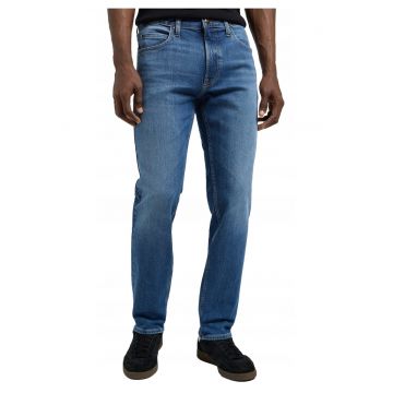 Blugi Barbati -  Rider - Slim Fit - Talie Medie - 5 Buzunare - Fermoar - Lungi - Bumbac - W36-L30 US - Albastru