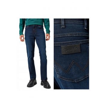 Blugi Barbati -  Texas Slim - Slim Fit - Fermoar - Lungi - 5 Buzunare - Bumbac - Albastru - Albastru