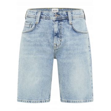 Blugi Scurti Barbati -  Denver Shorts - Regular Fit - Denim Accent - Lungime Scurta - 5 Buzunare - Fermoar - Bumbac - 34 USA - Albastru