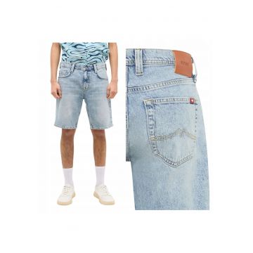 Blugi Scurti Barbati -  Denver Shorts - Regular Fit - Denim Accent - Lungime Scurta - 5 Buzunare - Fermoar - Bumbac - 34 USA - Albastru