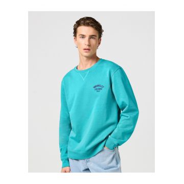 Bluza barbati -  Small Logo Crew - bumbac - Latigo Bay turcoaz