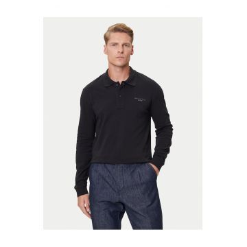 Bluza polo barbati  negru - bumbac