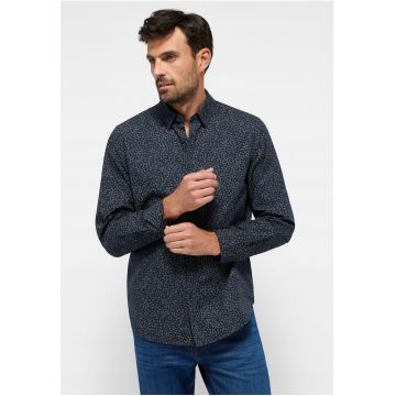 Camasa Barbati -  Elmore - Regular Fit - Design Clasic - Maneci Lungi - Cu Guler - Cu Nasturi - Bumbac - S INTL - Albastru