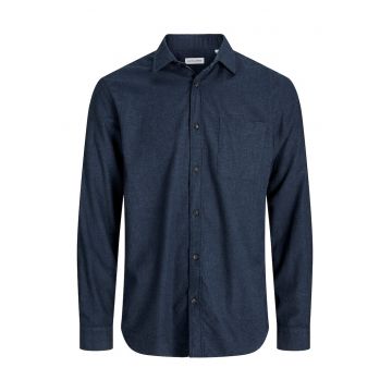 Camasa Barbati - Jack Jones - Bleumarin - 50% bumbac - 50% bumbac organic -