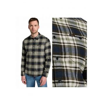 Camasa Barbati -  Regular Shirt - Regular Fit - Design Clasic - Maneci Lungi - Cu Guler - Cu Nasturi - Bumbac - Multicolor