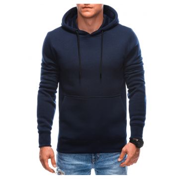 Hanorac cu imprimeu  EM-SSNZ-22FW-018 - Barbati - Fara fermoar - Cu gluga - Bleumarin