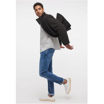 Jacheta Barbati -  David Winter Coat - Regular Fit - Design Clasic - Maneci Lungi - 2 Buzunare - Cu Nasturi - Bumbac - 2XL INTL - Negru