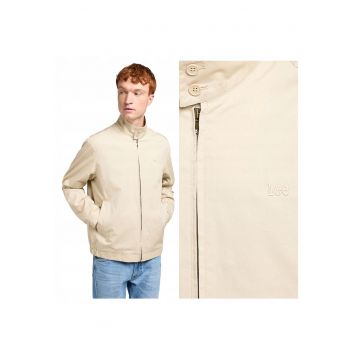Jacheta Barbati -  Harrington Jacket - Regular Fit - Design Clasic - Maneci Lungi - 2 Buzunare - Cu Fermoar - Bumbac - M INTL - Bej