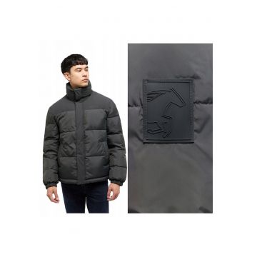 Jacheta Barbati -  Oakfield - Regular Fit - Design Clasic - Maneci Lungi - 2 Buzunare - Cu Fermoar - Bumbac - 3XL INTL - Negru