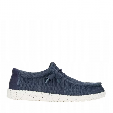 Mocasini ușori bărbați HeyDude Wally Stetch Sox bleumarin 3091BM41898BL