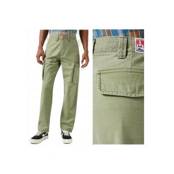 Pantaloni Barbati -  Casey Jones Cargo - Lungi - Straight Fit - Talie Medie - 5 Buzunare - Fermoar - Bumbac - Bej