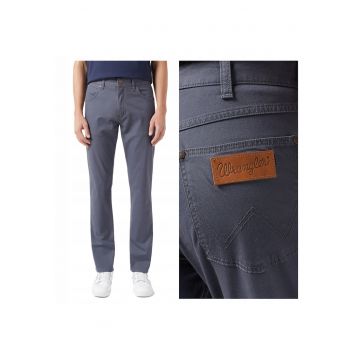 Pantaloni Barbati -  Greensboro - Lungi - Straight Fit - Talie Inalta - 5 Buzunare - Fermoar - Bumbac - W31-L34 US - Gri