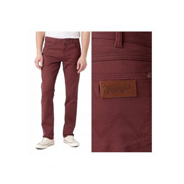 Pantaloni Barbati -  Greensboro - Lungi - Straight Fit - Talie Medie - 5 Buzunare - Fermoar - Bumbac - W31-L34 US - Rosu