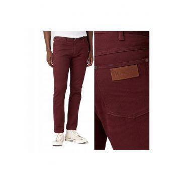 Pantaloni Barbati -  Larston - Lungi - Straight Fit - Talie Medie - 5 Buzunare - Fermoar - Bumbac - W30-L34 US - Rosu