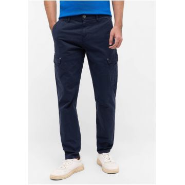 Pantaloni Barbati -  Style Daytona Cargo - Lungi - Skinny Fit - Talie Medie - 5 Buzunare - Fermoar - Bumbac - W32-L32 US - Albastru