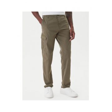 Pantaloni barbati  verzi - bumbac