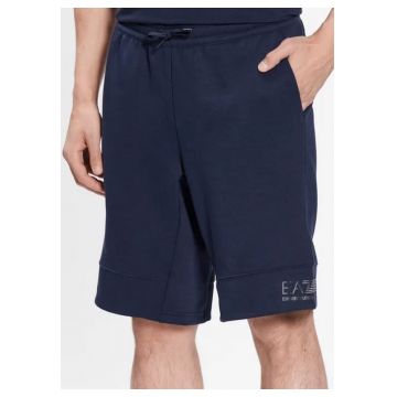 Pantaloni scurti barbati - Emporio Armani  Bumbac - Albastru - Albastru