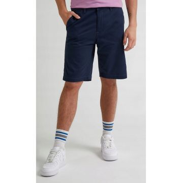 Pantaloni scurti barbati  Regular Chino Short - bleumarin - bumbac elastic - croiala regular fit