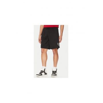 Pantaloni scurti sport barbati  ADYWS03082 - Poliester - Negru - Negru