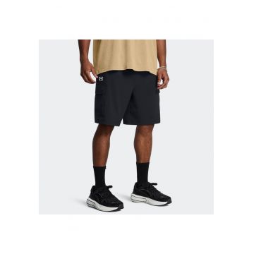 Pantaloni scurti sport barbati -  Negru - Poliester/Elastan -