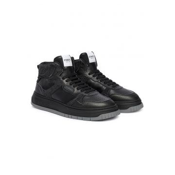 Pantofi sport barbati  Comb Houston - piele naturala - negru