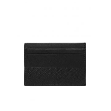 Portofel barbati  set cadou - piele naturala - negru