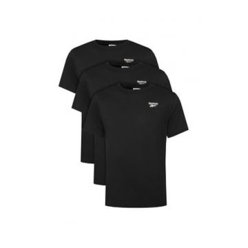 Set 3 tricouri barbati -  negru - 100% bumbac