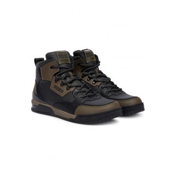sport barbati -  1659 - piele naturala - Negru