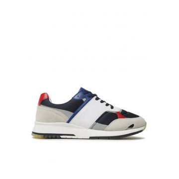 Tenisi barbati din piele naturala bleumarin - Bleumarin