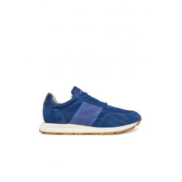 Tenisi barbati  Mondial Vintage - piele naturala - Bleumarin