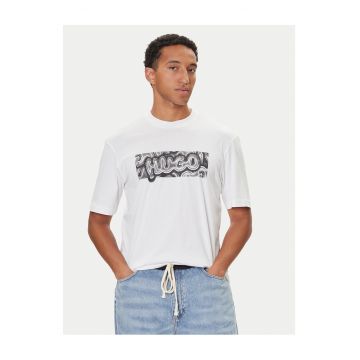 Tricou barbati  alb - din bumbac