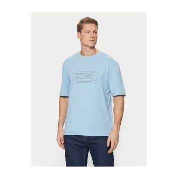 Tricou barbati  albastru - bumbac -