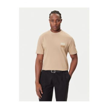 Tricou barbati  bej - din bumbac