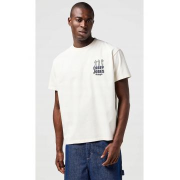 Tricou barbati -  Casey Jones Graphic - alb - bumbac - maneca scurta - croiala regular fit