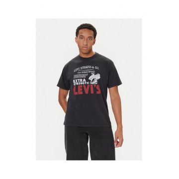 Tricou Barbati - Levi S - Negru - 100% bumbac -