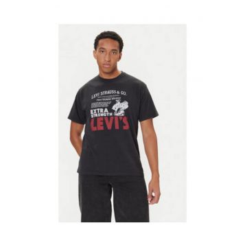 Tricou Barbati - Levi S - Negru - 100% bumbac -