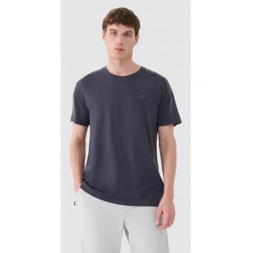 Tricou Trekking Barbati  Lana Merino - Uscare Rapida - Confort si Durabilitate - Antracit - Marimi S-XXL