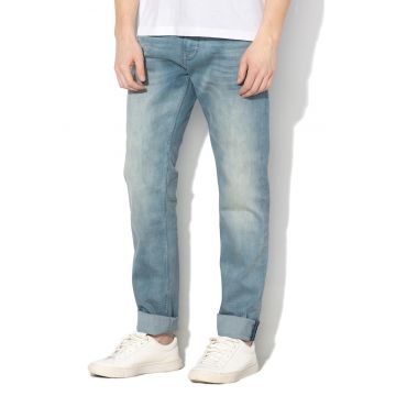 Blugi slim fit cu aspect decolorat Josh