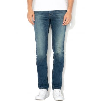 Blugi slim fit Josh 5 - Albastru stins