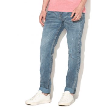 Blugi super slim fit din material elastic Piers