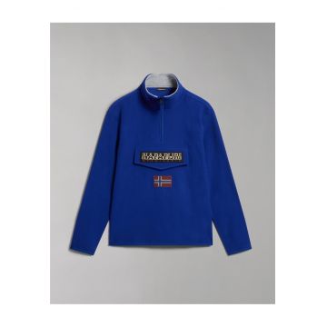 Bluza sport fleece cu fenta cu fermoar Burgee -