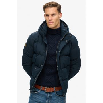 Geaca cu vatelina si gluga Ovin Everest - Bleumarin