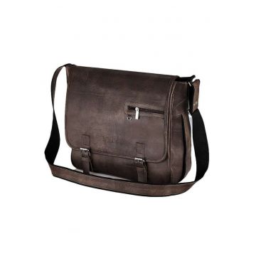 Geanta barbateasca casual de umar  S12 Maro Inchis