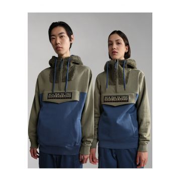 Hanorac cu gluga cu jumatate de fermoar Course -