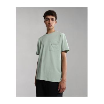 Morgex tricou din bumbac cu decolteu la baza gatului -